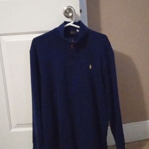 Polo sweater zipper in middle for ur neck